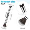 2 in 1 Nose Contour Brush, U-Shaped Nose Sculpting & Blush Brush Dual-Ended Fluffy Contouring Brushes Precision Defining Angled Cheek Bones, Highlight, Powder, Contour, Makeup Beginners (Black) view 2