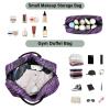 Animal Purple Black Decorative Travel Hand Bag Large Gym Bag with Toiletry Bag for Yoga 2 Pcs Set bolso Viajero para Mujer view 4