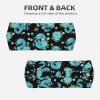 Headbands Head Bands Sweat Band Hair Wrap Headwrap Fashion Workout Yoga Elastic Headbands Running Sports Headband Sweatbands for Women and Men (light blue flowers cool dragons floral) view 2