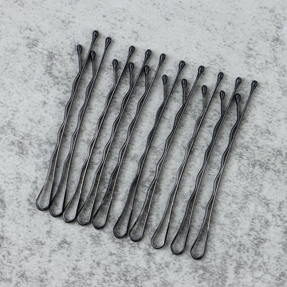 108PCS 2Inches Hair Pins Kit Secure Hold Bobby Pins Clips for Women Girls and Hairdressing Salon (Black, 3 Pack)