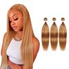 Hydtxc Bundles Human Hair 12 14 16 Inch P27/30 Straight Wave Human Hair Bundles Unprocessed Brazilian Virgin Hair Double Weft Quick Weave for Black Women view 1