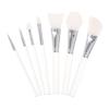 7pcs Makeup Brush Acrylic Handle Facial Mask Eyeliner Eyeshadow Lip Brush Kit for Women Skin-friendly Easy to Clean Non-absorbent Design for Makeup and Crafts view 1