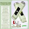 Electric Hair Trimmer for Women,2-in-1 Bikini & Body Shaver with LED Screen,Cordless Body Shaver for Trip,Replaceable Lady Facial Razor USB Rechargeable,IPX6 Waterproof&Easy Cleaning, (Green) view 2