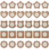 Joygoodta Castor Oil Belly Button Patch 30Pcs Moisture Absorbent Self Adhesive Castor Oil Patches No Wash & Breathable, Mix Shape, Skin Color view 1