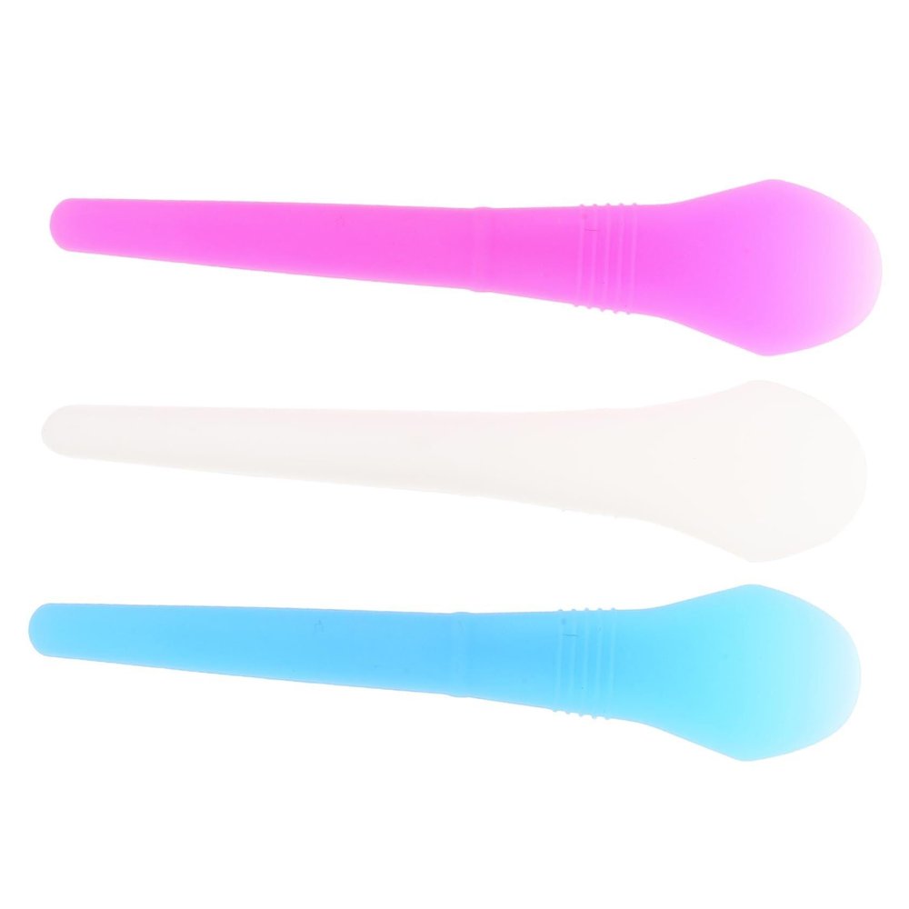 3pcs Silicone Mask Brush Brush for Mud Mask Reusable Facial Applicator Comfortable to Hold Skin-safe