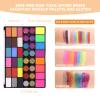 Face Painting Kit for Kids with Book,Stencils,Brushes,Non Toxic Water Activated Face Paint Palette For Halloween,Carnival,Party Costume Makeup Any Creative Activity with Kids (42 Colors) view 3