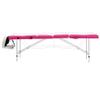 4-Zone Foldable Massage Table Aluminum White and Pink, Health & Beauty, Personal Care, Massage Tables, 110250 view 3