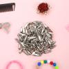 100PCS Sliver Metal Small Alligator Clips Shimmeroo Alligator Clips for Crafts 0.94x0.24inch Crocodile Clip for Hair Accessories Women Arts Crafts Accessory DIY Supplies view 4