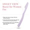 SWEET VIEW 48pcs Dermaplan Razor Kit for Women Face and Eyebrow with Brow Scissor, Facial Microblades Shaver Tool view 3