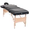 3-Zone Folding Massage Table and Stool Set 3.9" Thick Black, Health & Beauty, Personal Care, Massage Tables, 110157 view 2