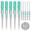 Catheter Needles - Prgislew 5Pcs Catheter Piercing Needles 18G IV Catheter Needles Ear Nose Piercing Needles Hollow Needles for Lip Tongue Belly Navel Nipple Cartilage Piercing Kit view 1