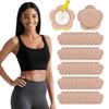 50 Pack Castor Oil Patches for Belly Button- Disposable Absortment Organic Cotton Self Adhesive Patches with Leak Proof Design,No Wash Castor Oil Pack Wrap (50 Pack) view 1