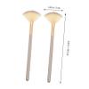 Fan Makeup Brush Set 12pcs Soft Nylon Facial Mask Applicator for Women for Skincare and Beauty Treatments(Multi) view 3