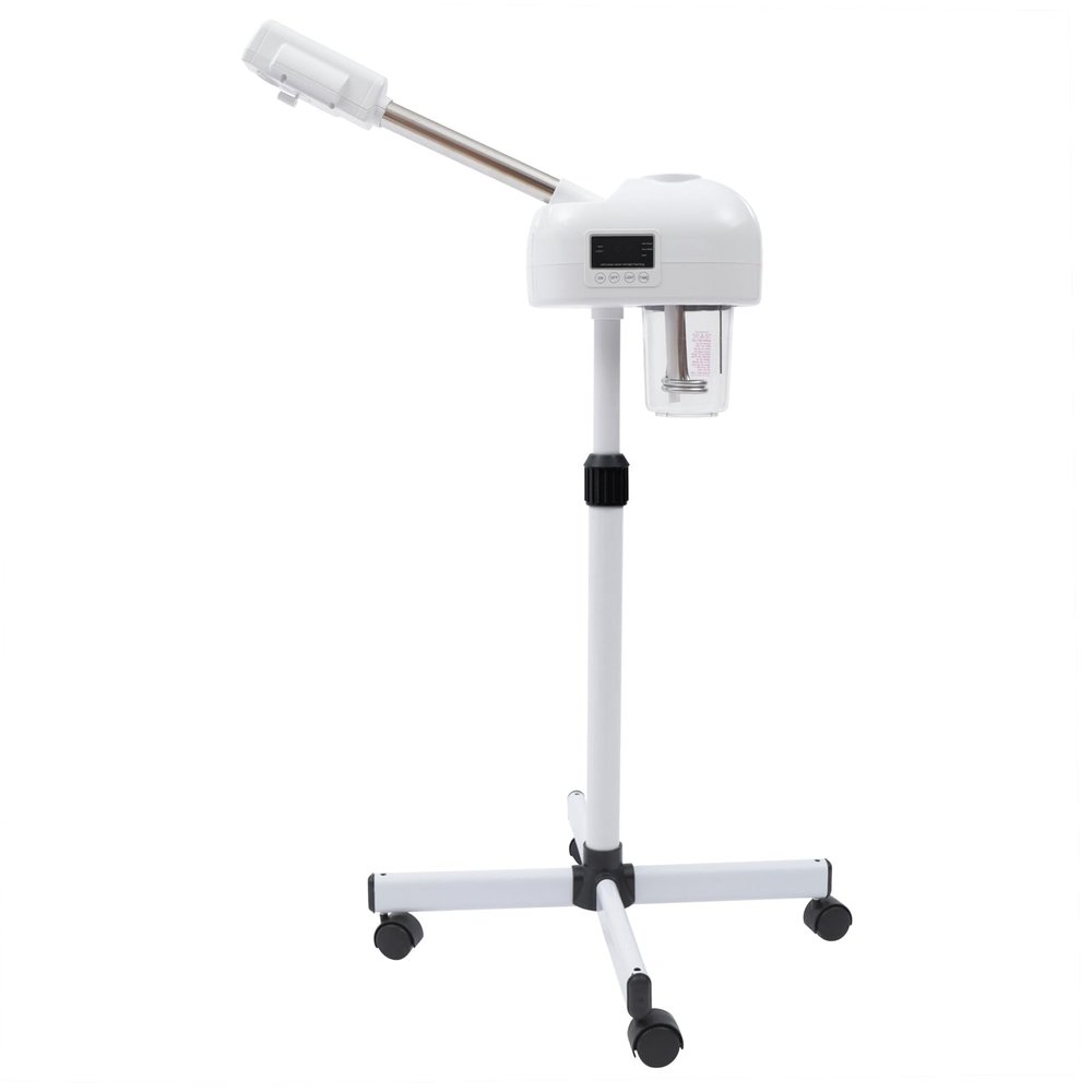 Standing Facial Steamer, Facial Deep Cleaning Skin Care Equipment with Rolling Wheels, Professional Face Steamer with Hot Mist Function, Therapy Face Steam Machine for Home Salon Spa Beauty Stores