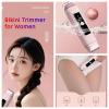 Electric Hair Trimmer for Women,2-in-1 Bikini & Body Shaver with LED Screen,Cordless Body Shaver for Trip,Replaceable Lady Facial Razor USB Rechargeable,IPX6 Waterproof&Easy Cleaning, (Pink) view 3