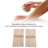 YUYTE 100pcs Wood Wax Sticks Disposable Wax Applicator Sticks for Hair Removal with Smooth Edges Safe Wood Material for Brows Small Areas view 3