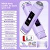 Electric Hair Trimmer for Women,2-in-1 Bikini & Body Shaver with LED Screen,Cordless Body Shaver for Trip,Replaceable Lady Facial Razor USB Rechargeable,IPX6 Waterproof&Easy Cleaning, (Blue) view 2