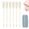 2-in-1 Nasal Hair Cutter, Double Sided Nose Hair Knife, Portable Nostril Hair Remover Tool, 360 Rotating Nose Hair Trimmer with Ear Picker for Women Men (Beige, 6 PCS) view 1