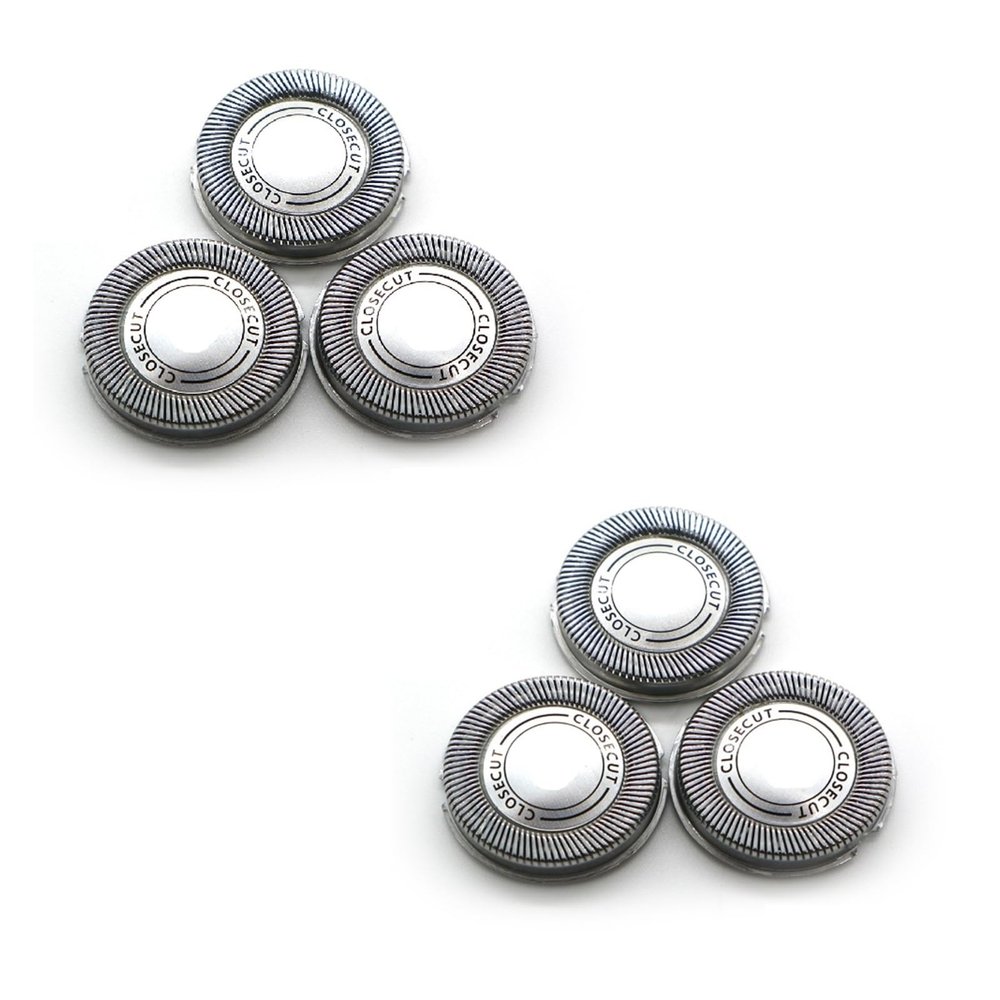 3pcs Replacement Shaver HeadCompatible For PhilipsHQ56 HQ55 HQ4+ HQ3 Reflex Plus HQ6843 HQ300 HQ64 HQ916 CloseCut Shaver Heads Razor head(2set)