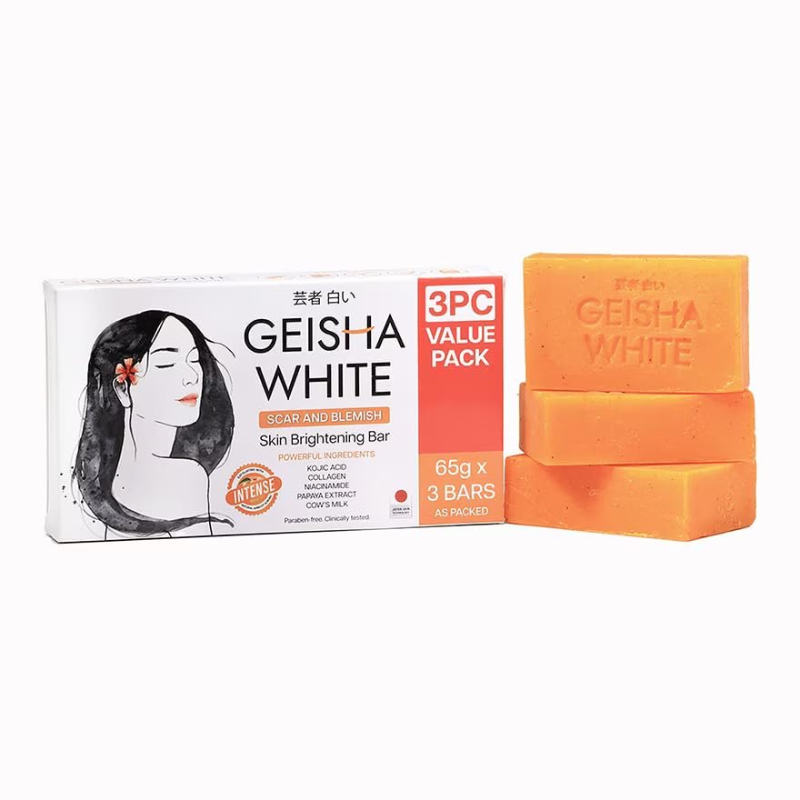 Geisha White Intense Soap Bar (3 x 65g)