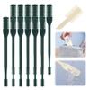 2-in-1 Nasal Hair Cutter, Double Sided Nose Hair Knife, Portable Nostril Hair Remover Tool, 360 Rotating Nose Hair Trimmer with Ear Picker for Women Men (Dark Green, 12 PCS) view 1