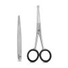 UMAHASS 4.5" Premium Nose Hair Scissors For Men, Nasal Hair Tweezers for Women, Safety Blades with Rounded Tip for Trimming Small Details Facial Hair, Ear Hair, Eyebrow view 1