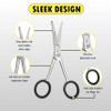 UMAHASS 4.5" Premium Nose Hair Scissors For Men, Nasal Hair Tweezers for Women, Safety Blades with Rounded Tip for Trimming Small Details Facial Hair, Ear Hair, Eyebrow view 3