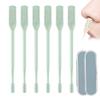2-in-1 Nasal Hair Cutter, Double Sided Nose Hair Knife, Portable Nostril Hair Remover Tool, 360 Rotating Nose Hair Trimmer with Ear Picker for Women Men (Green, 6 PCS) view 1