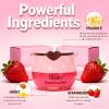 9 PCS Bee Lip Balm Honey Pot,Strawberry,Watermelon,Apple Lime,Cherry,Mint,Grapes,Coconut&Peach Flavors Honey Lip Overnight Lip Balm Bulk,Moisturizing Lip Mask &Preventing Dry,Cracked Lips view 3