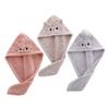 Beaupretty Cute Cat Coral Fleece Hair Drying Towels Thick Absorbent Hair Wraps for Women Fast Drying Spa Towels with Buckle for Bath and Shower Use view 1