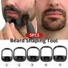 5 PCS Beard Shaper Set for Men - Goatee Shaper, Beard Lineup Tool, Beard Template & Stencil, Versatile Face Hair Styling Tool view 4