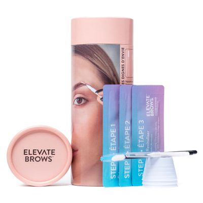 Elevate Brows The Original Brow Lamination Kit - Thio and Ammonia-Free - DIY Eyebrow Lamination Kit Professional - 3 Step Application Eyebrow Lift for Soft Full Healthy Brows - Last up to 6 Weeks