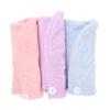 VICASKY 3pcs Microfiber Hair Towel Wraps Fast Drying Absorbent Hair Turbans Soft Frizz Bath Dryer Caps in Pink for Women view 1