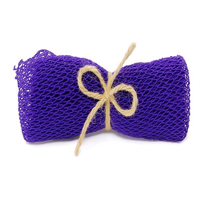 Unami Skincare African Net Sponge - Long African Bath Sponge - Exfoliating Net Sponge - Gentle Exfoliation for Soft - Scrub Net for Shower, Smooth Skin - Purple