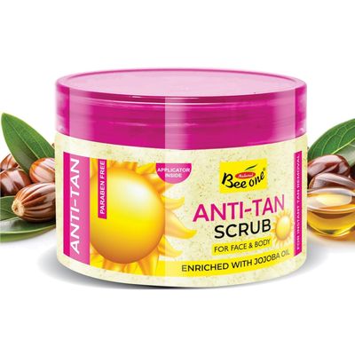 Anti Tan Face & Body Scrub, 250ml, with Jojoba Oil, for Blackhead Removal