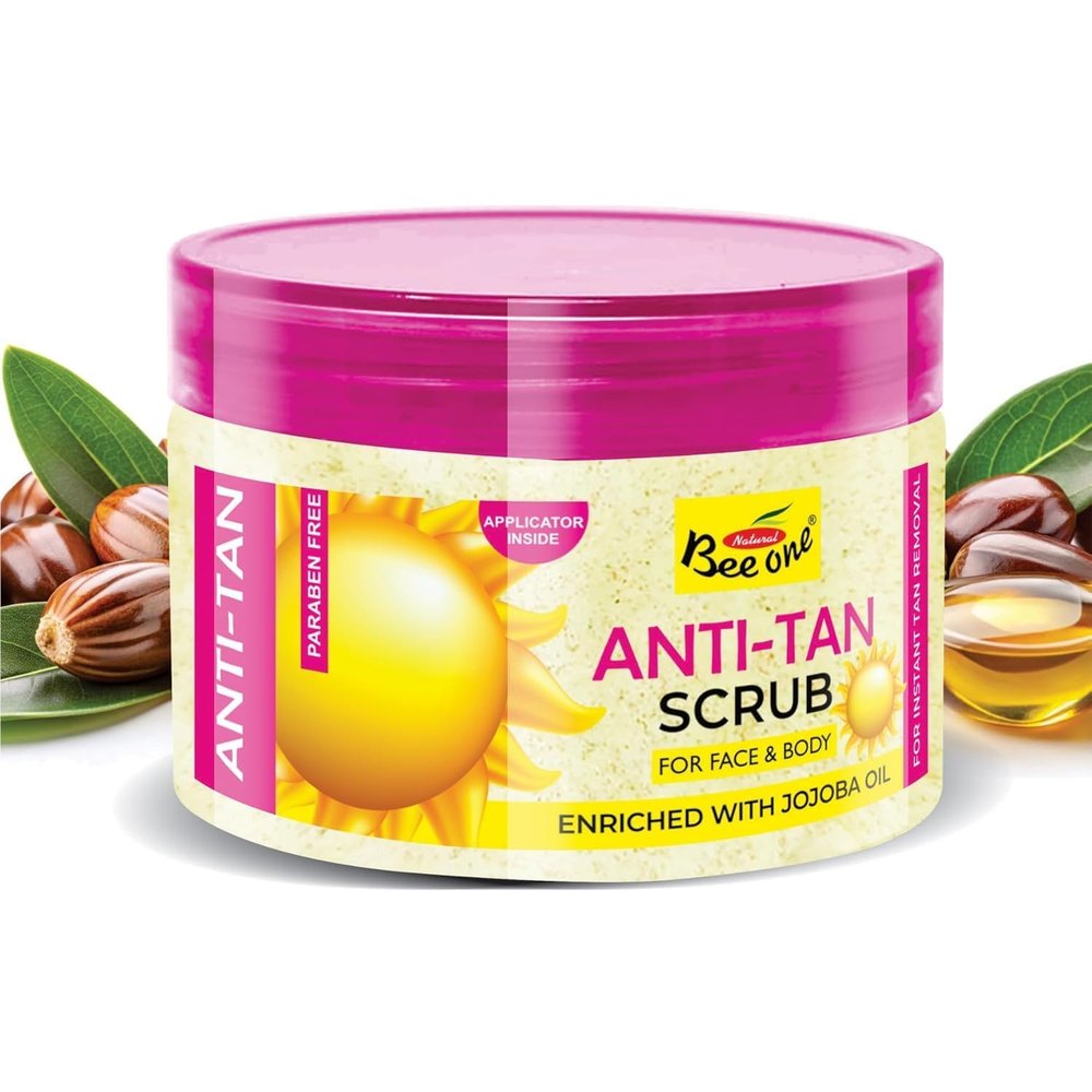 Anti Tan Face & Body Scrub, 250ml, with Jojoba Oil, for Blackhead Removal
