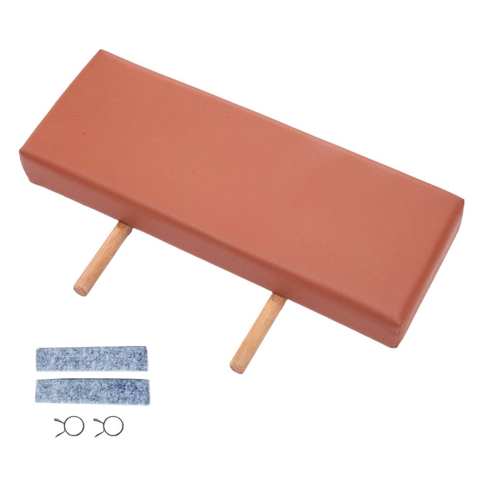 FytStycale Massage Table Length Extend Salon SPA Equipment Pratical Attachment Soft and Comfortable Compact 51x19x6.5cm, red Brown