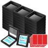 30 Pcs Press on Nail Box Packaging with Display Cards & Adhesive Tapes, Press on Boxes for Nails Packaging Storage Organizer Case for Artificial Nails Salon Business Display (Black) view 1