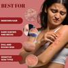 Aloe vera, Sandalwood, Hibiscus Body Scrub | Lightens Dark Area like Neck & Elbows | Smoothen Bumpy Legs & Hands | Remove Dead Skin | Enriched with Pearl Paste, Orange Peel, Rose | 100gm view 4