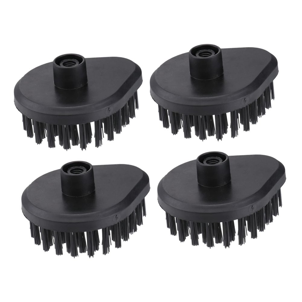 Healvian 4pcs Multi Purpose Cleaning Brush Heads for Steam Washer Head Household Appliance Accessories High Grade Material for Bathroom Tile Upholstery Kitchen Carpet Cleaning