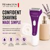 Remington Smooth & Silky Electric Shaver for Women, 3-Blade Wet & Dry Razor view 2