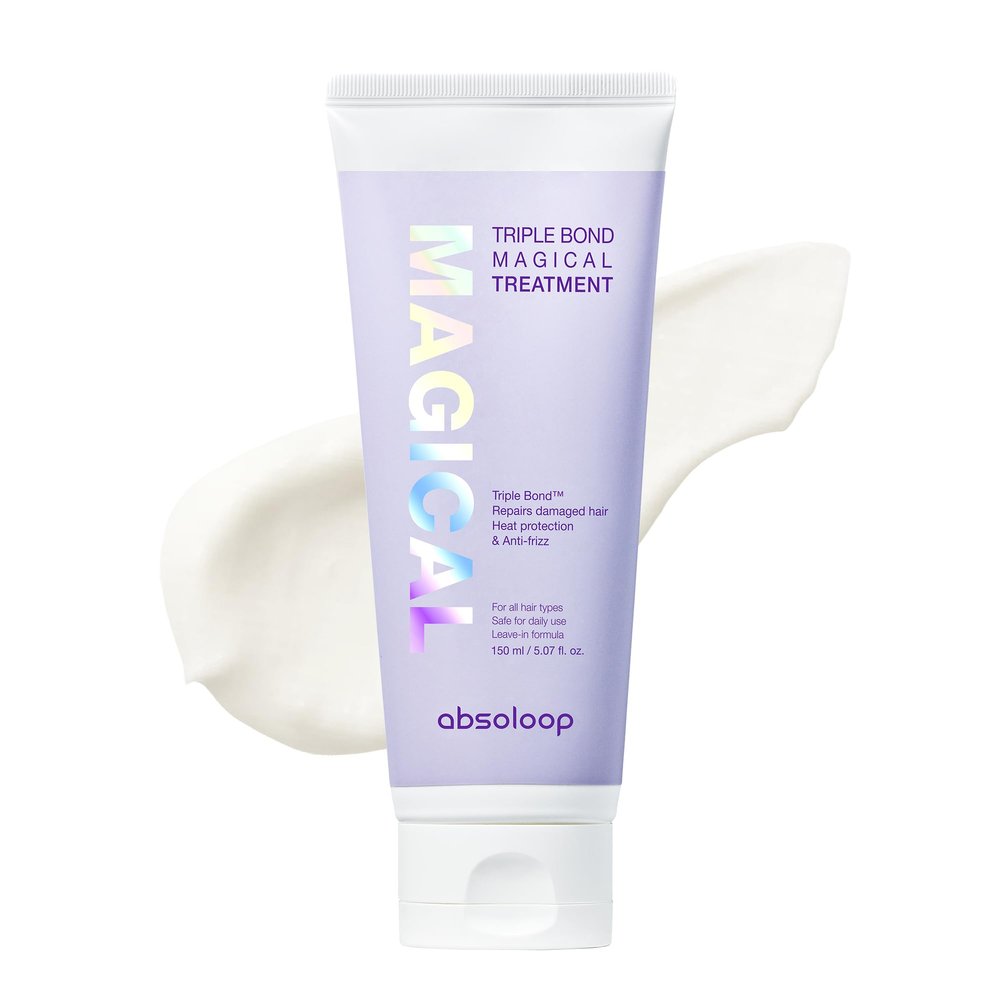 ABSOLOOP Triple Bond Magical Treatment, Clinic-Level Hair Repair Leave-In Treatment with Peptides, Amino Acids & Biotin, Botanical Oils, 5.07 fl.oz