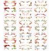 24 Pairs Christmas Eyeliner Temporary Tattoos for Adults and Kids, Glitter Eyes Tattoos for Christmas Makeup, Waterproof Golden Santa, Christmas trees, Holly, Snowman Face Tattoos for Christmas Gift view 2