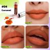 Glam Code Wipe-Off Lip Gloss, Non-Sticky Lip Stain Highly Pigmented Matte Lip Tint Waterproof Transfer-Resistant Long-lasting Lipstain Lightweight - 04# Caramel view 3