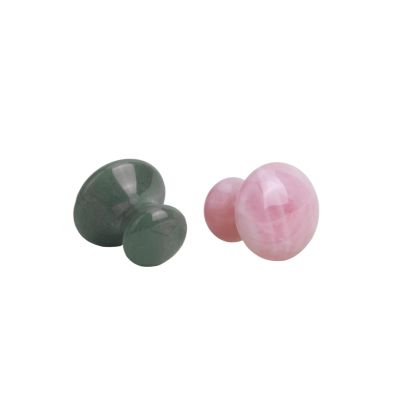 1 Natural Jade Mushroom Shape Gua Sha Board Face Back Body Massager Beauty Care Skin Tool Women Relaxing Face Roller(A)