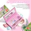 Color Nymph Girls Eye & Cheek Makeup Palette Kit - Eyeshadow & Blush & Highlighter Palette for Teens Girls Tweens, Beginner-Friendly, Gentle Makeup Kits for Starter, Makeup Gift for Christmas (Pink) view 2