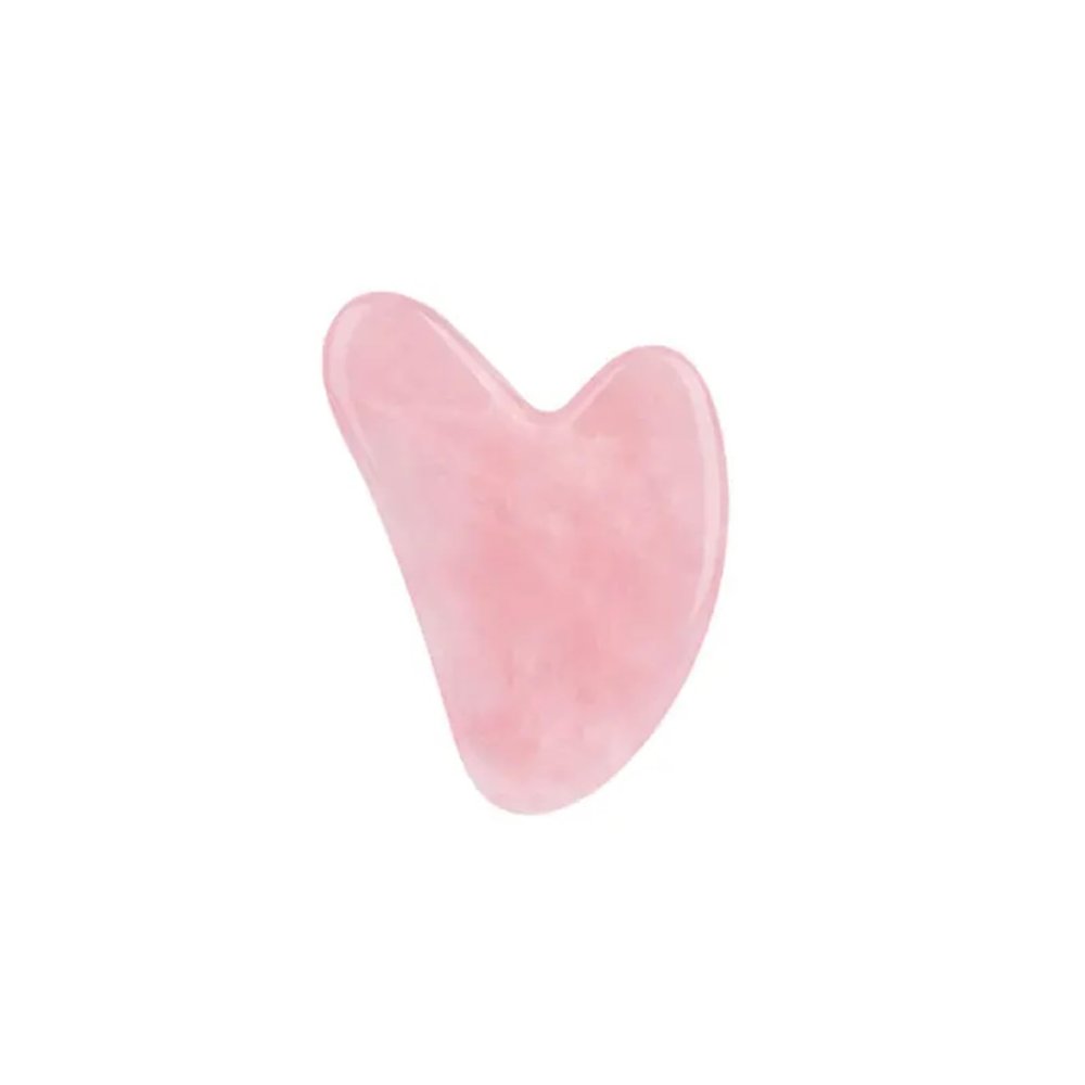 BMXIAJW Rose Quartz Face Jade Roller Massagers Guasha Set Gua Sha Tools Natural Stone Gouache Scraper for Massage Beauty Tool(Type 14)