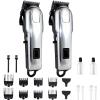2 Pack Hair Clippers for Men Cordless Clippers for Hair Cutting Rechargeable Beard Hair Trimmer LED Display stocking stuffers for men view 1