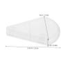 10pcs Makeup Brush Covers Plastic Dustproof Protective Cap Fan Shape Brush Head Holder for Travel Storage view 2