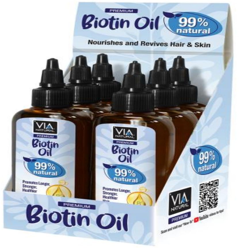 (1pc) V Premium Oil Biotin Nourishes and Revives Hair & Skin - 3.5 oz